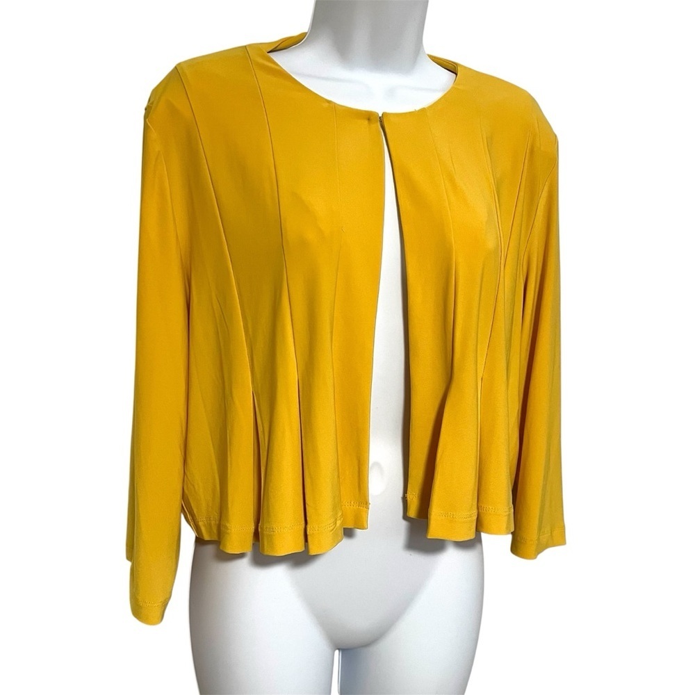 Bright Buttery Yellow Cropped Cardigan Plus Size XL Spring VibrantExtra Soft